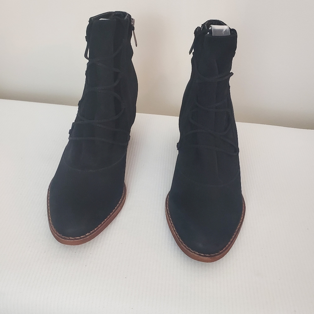Sam Edelman Millard Lace Up Suede Booties